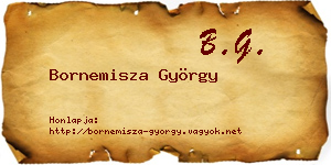 Bornemisza György névjegykártya