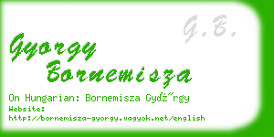 gyorgy bornemisza business card